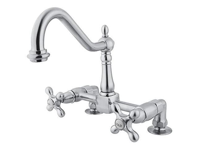 Kingston Brass KS1141AX Kitchen, Faucet, Polished Chrome
