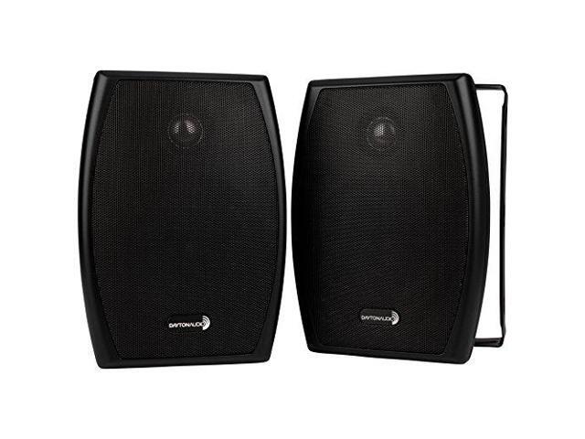 dayton audio io525bt 5-1/4' 2-way 70v indoor/outdoor speaker pair black