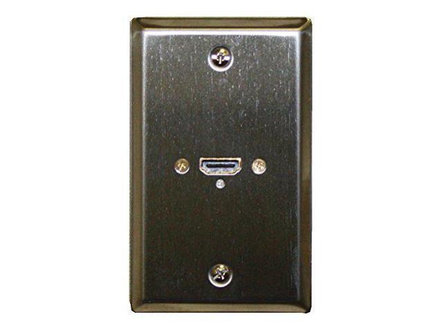 Stainless Steel Wall Plate With One Hdmi Female Connector - Philmore 75-677