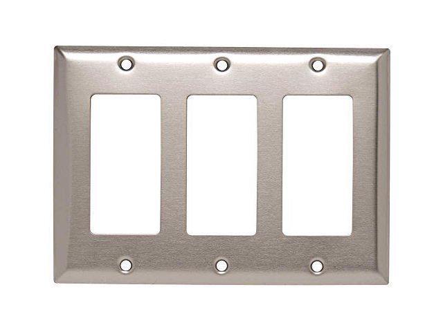 HUBBELL WIRING DEVICE-KELLEMS SS263 Rocker Wall Plates and Box Cover, Number of