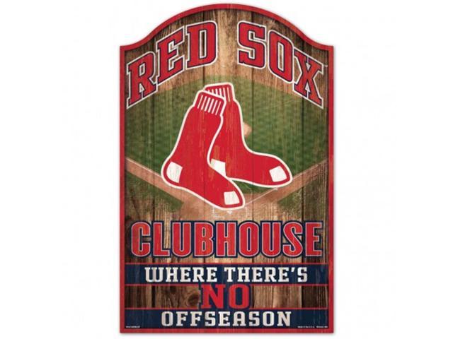 Boston Red Sox Sign 11x17 Wood Fan Cave Design photo