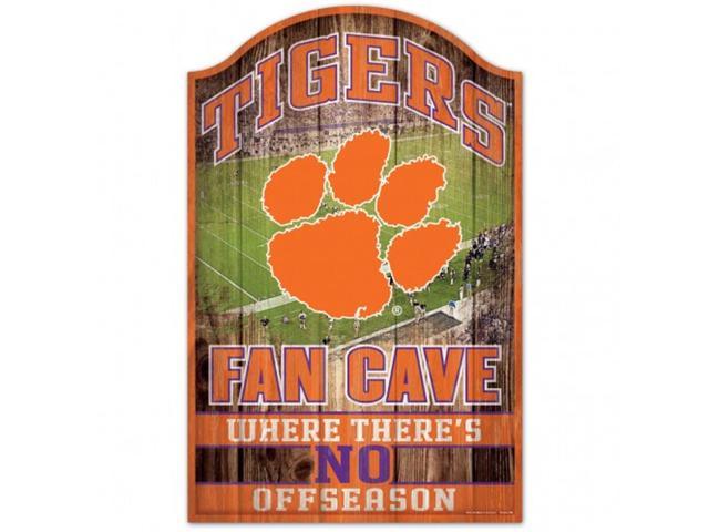 Clemson Tigers Sign 11x17 Wood Fan Cave Design - Special Order photo