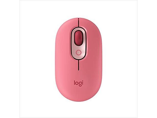 Logitech - POP Mouse Wireless Bluetooth Optical Ambidextrous Mouse with Customizable Emojis - Wireless - Heartbreaker Rose - image 9