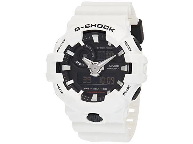 Casio Mens G Shock GA700-7A White Resin Japanese Quartz Diving Watch