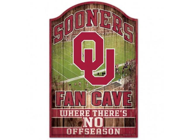 Oklahoma Sooners Sign 11x17 Wood Fan Cave Design photo