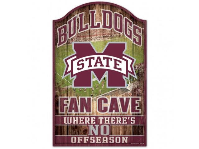 Mississippi State Bulldogs Sign 11x17 Wood Fan Cave Design - Special Order photo