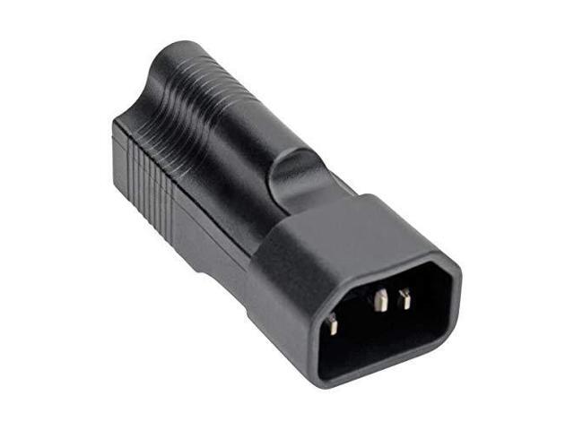Tripp Lite NEMA 5-15R to C14 Power Cord Adapter Converter 10A 125V Black