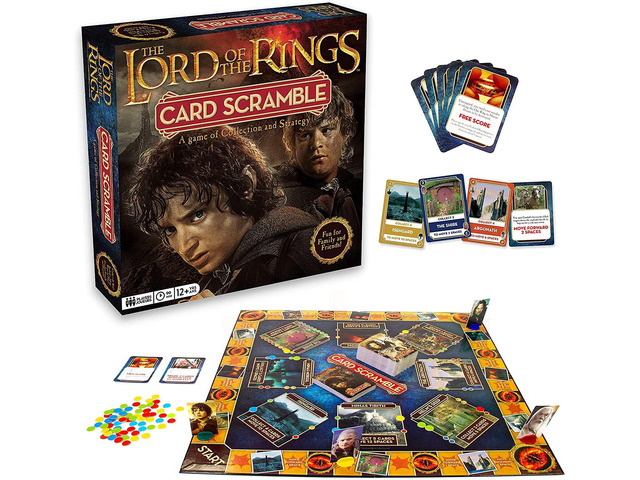 Lord of the Rings Card Scramble Board Game