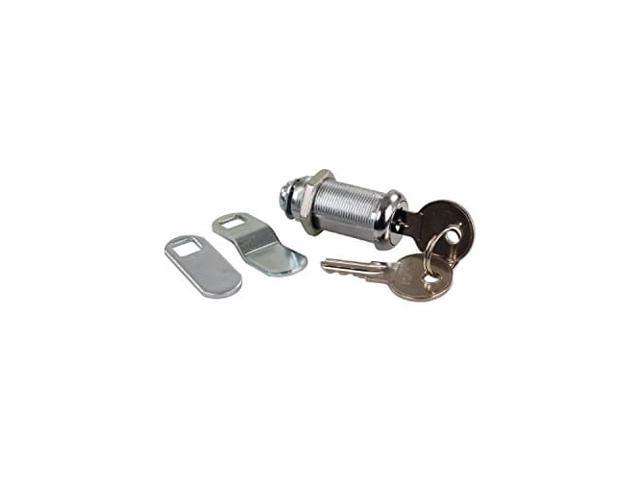 JR Products 00335 Standard Compartment Door Key Lock - 1-3/8'