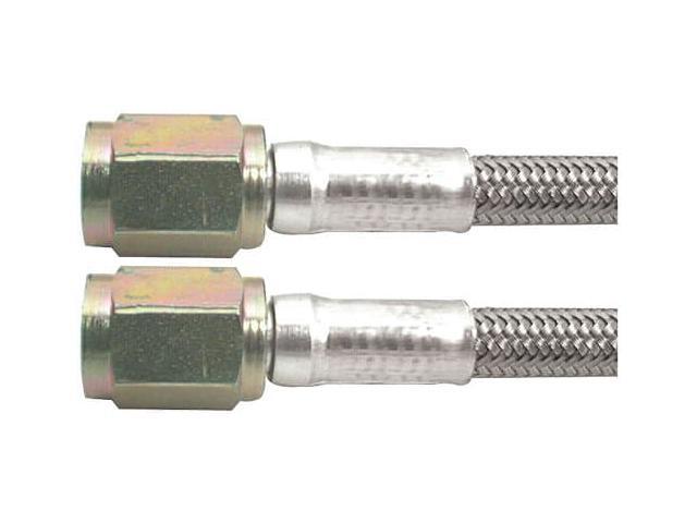 Allstar Performance ALL46300-10#3 Braided Steel Lines With -3 Ends, 10in