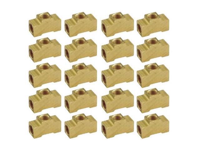 Allstar ALL50136-20 Brass 3/16' Inverted Flare Female Tee Brake Line Adapter Fitting, (Pack of 20)