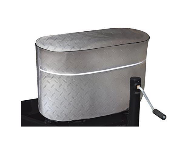 ADCO 2712 Silver Double 20 Diamond Plated Steel Vinyl Propane Tank Cover