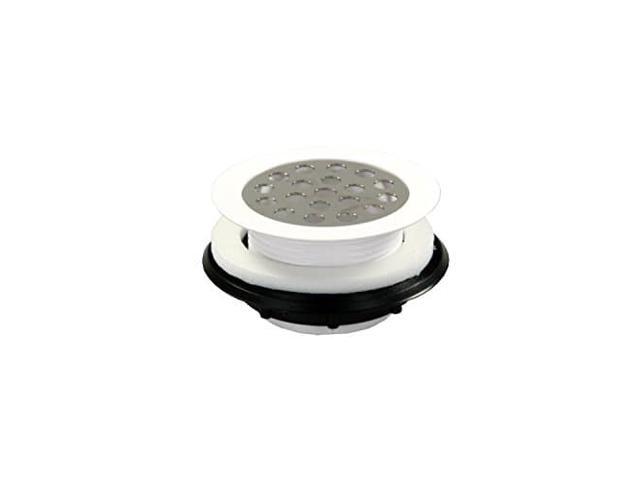 JR Products 95155 Shower Strainer with Grid - White