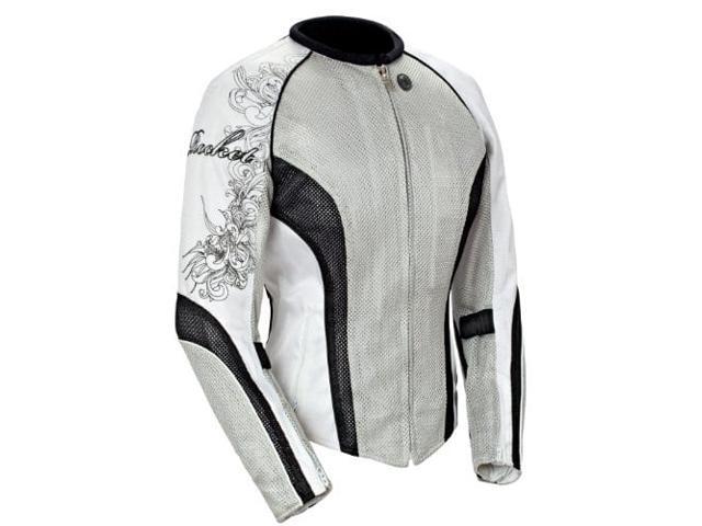 Joe Rocket Ladies Cleo 2.2 Black And Wine Red Mesh Motorcycle Riding Jacket 1250 Armor