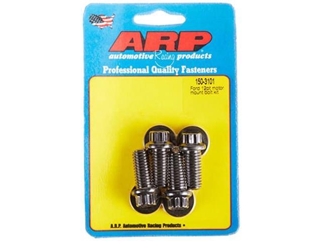 ARP 150-3101 12-Point Windsor Motor Mount Bolt Kit for Small Block Ford, Black