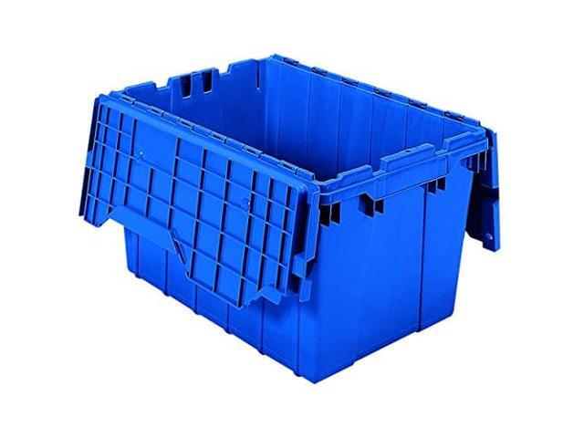 AKRO-MILS 39120BLUE Attached Lid Container, 12 gal Volume Cap., 21 1/2 in L, 15