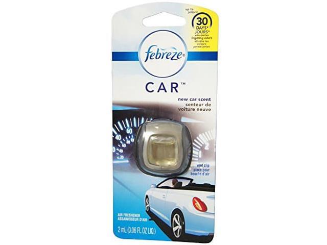 Febreze Car Vent Clips Air Freshener and Odor Eliminator, New Car Scent - 8 Pieces