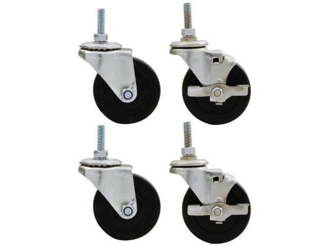 Allstar Performance ALL10163 3' Standard Duty Cradle Locking Wheel Kit, (Pack of 4)