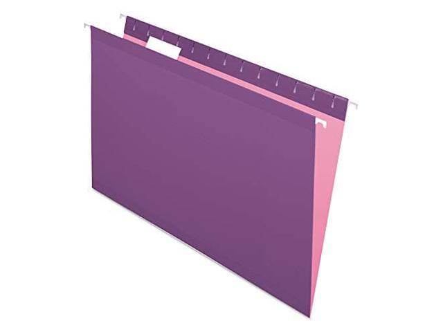 Pendaflex Reinforced Hanging Folders 1/5 Tab Legal Violet 25/Box 415315VIO