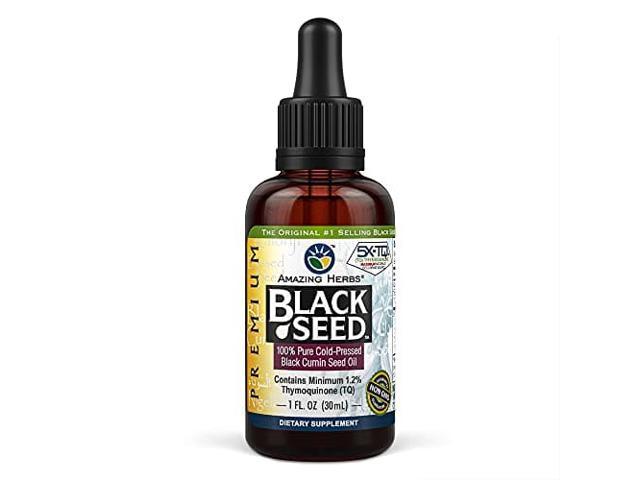 Photos - Other kitchen appliances Amazing Herbs Premium Black Seed Oil - Cold Pressed Nigella Sativa Aids in
