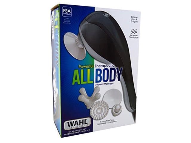 Wahl Clipper Massager with 3 Attachment Heads for Powerful, Lightweight, and Quiet Massaging at Home - Model 4120-600