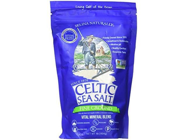 Photos - Other kitchen appliances Fine Ground Celtic Sea Salt (1) 16 Ounce Resealable Bag of Nutritious, Cla