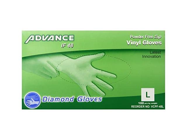 Photos - Other kitchen appliances Synthetic Vinyl Powder Free Gloves, Clear, Box of 100 - Multi Purpose and