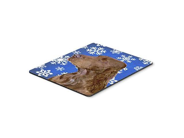 Carolines Treasures SS4663MP Field Spaniel Winter Snowflakes Holiday Mouse Pad, Hot Pad or Trivet, Large, Multicolor