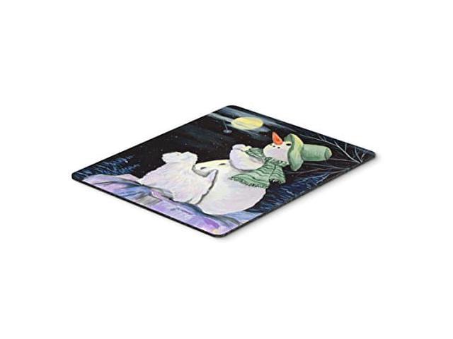 Carolines Treasures SS8797MP Snowman with Westie Mouse Pad/Hot Pad/Trivet, Large, Multicolor