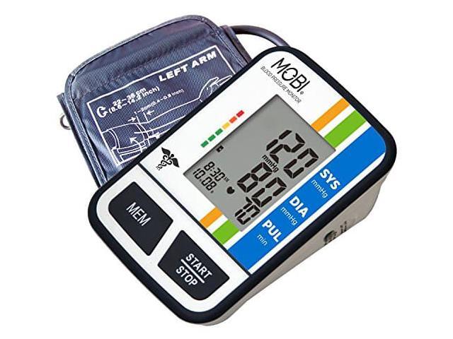 mobi health arm blood pressure monitor indicator irregular heart pulse rate