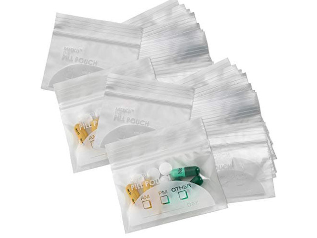 Pill Pouch Bags - (Pack of 200) 3' x 2.75' - BPA Free, Poly Bag Disposable Zippe