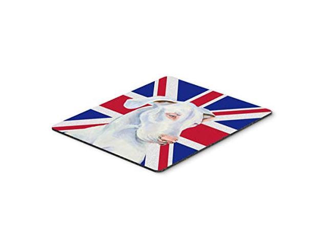 Carolines Treasures LH9465MP Great Dane with English Union Jack British Flag Mouse Pad, Hot Pad or Trivet, Large, Multicolor