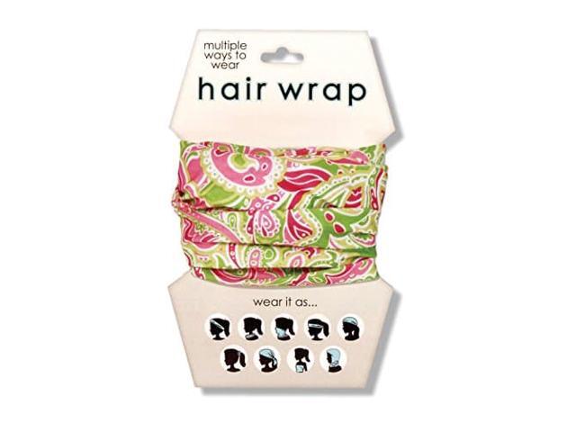 Spoontiques Paisley Hair Wrap, Pink/Green