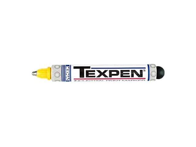 TEXPEN Industrial Steel Tip Paint Marker,Yellow
