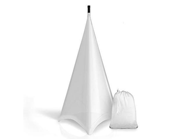 Universal Lighting Tripod Stand Scrim - Triple Sided DJ Speaker / Light Stand Skirt Cover w/ Velcro Straps, Bag, Made from Stretchable Lycra...