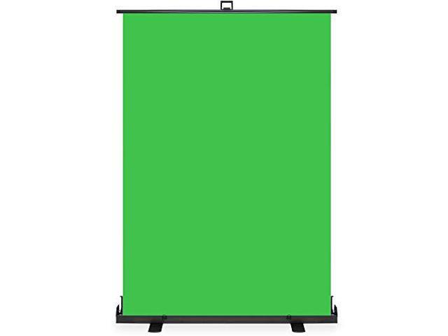 khomo gear jumbo size 55' x 82' green screen collapsible pull-up extra large streaming portable backdrop setup with auto-lockin