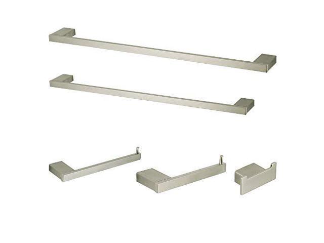 Kingston Brass BAHK6312478SN Metzinger 5-Piece Bathroom Accessory Set, Brushed Nickel
