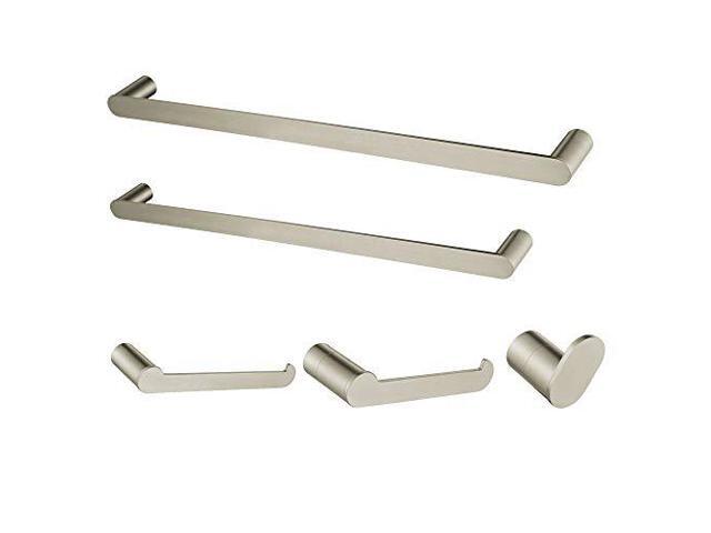 Kingston Brass BAHK6112478SN Dessau 5-Piece Bathroom Accessory Set, Brushed Nickel