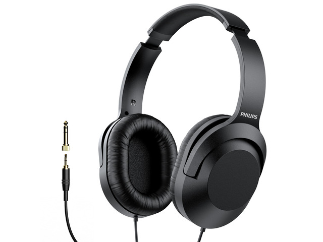 Over Ear Wired Stereo Headphones for Podcasts, Studio Monitoring and Recording Headset for Computer, Keyboard and Guitar with 6.3 mm (1/4') Add On...