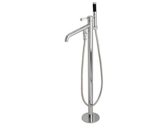 Kingston Brass KS8131DPL Paris Single Handle Freestanding Tub Faucet with Hand Shower, Polished Chrome