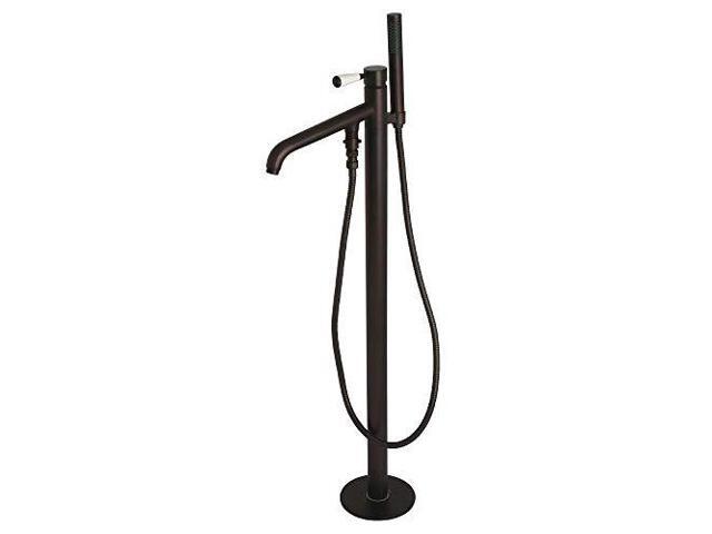 Kingston Brass KS8135DPL Paris Single Handle Freestanding Tub Faucet with Hand Shower, Oil Rubbed Bronze