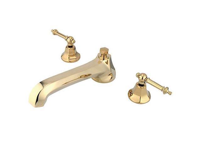 Kingston Brass KS4302TL Roman Tub Filler, Polished Brass
