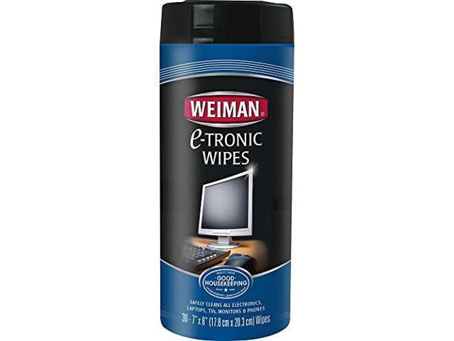 WEIMAN E-tronic Wipes 8' x 7' White 30/Canister 4/Carton 93CT