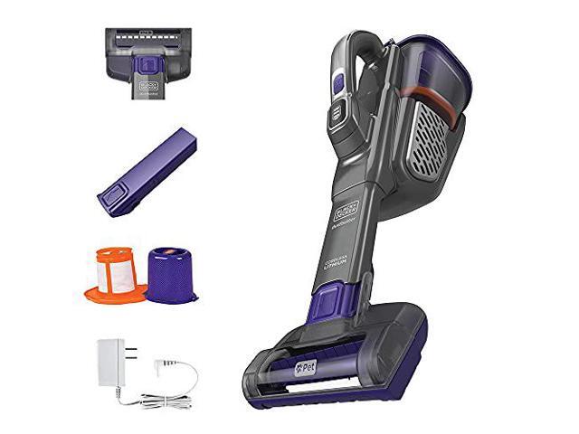 BLAcK+DEcKER Furbuster Handheld Vacuum for Pets, cordless, Advancedclean+, gray (HHVK515JP07)
