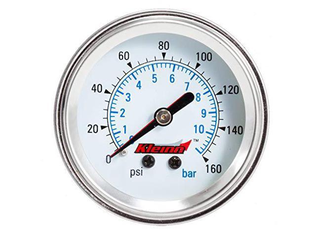 Kleinn Air Horns 1023 Dual Needle 160 PSI Panel-Mount Illuminated Pressure Gauge