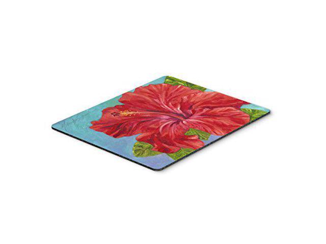 Carolines Treasures TMTR0319MP Red Hibiscus by Malenda Trick Mouse Pad, Hot Pad or Trivet, Large, Multicolor
