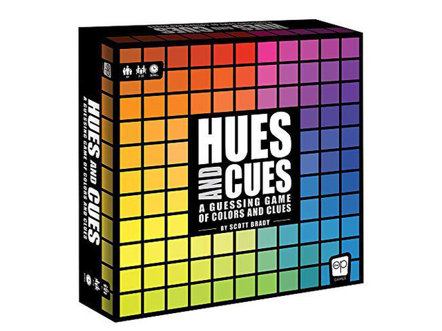 HUES and CUES Vibrant Color Guessing Game Perfect for Family Game Night Connect Clues and Colors Together 480 Color Squares to Guess from