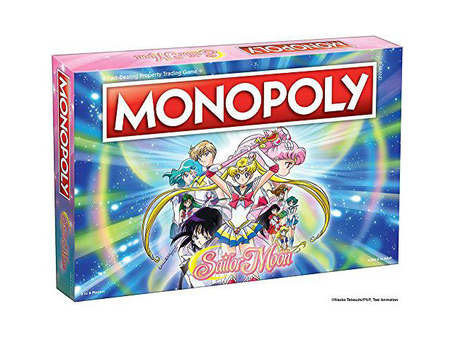Monopoly Sailor Moon Board game Based on the Popular Anime TV Show custom Sailor Moon Tokens, Money and game Board Officially Licensed Sailor...