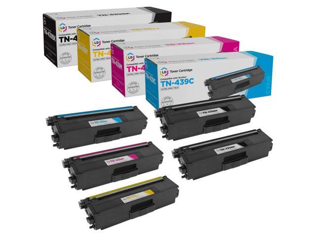 LD Products compatible Toner cartridge Replacement for Brother TN439 Ultra High Yield (2 Black, 1 cyan, 1 Magenta, 1 Yellow, 5-Pack)