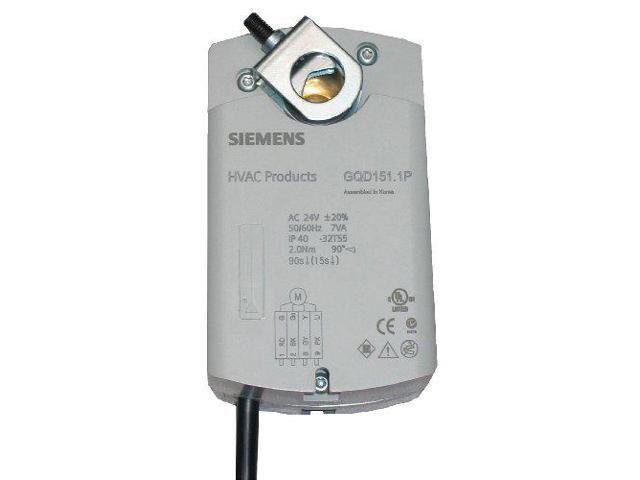 SIEMENS GQD221.1U Electric Actuator,20 in.-lb.,120VAC